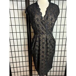Alex Evening Black Lace Dress
